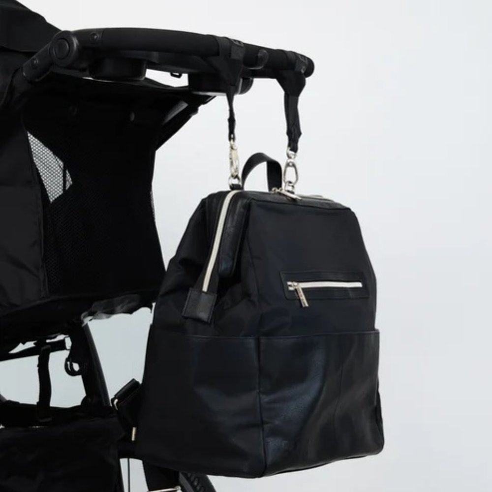 NWT BEIS Backpack Diaper Bag in Black